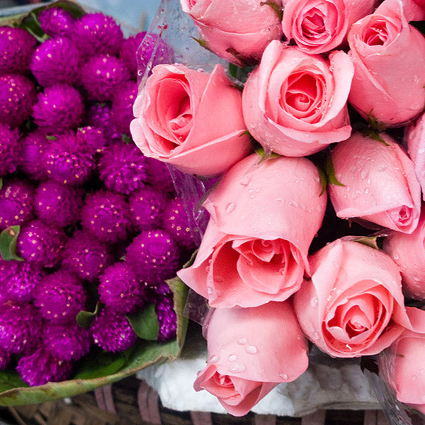 Different types of artificial flowers