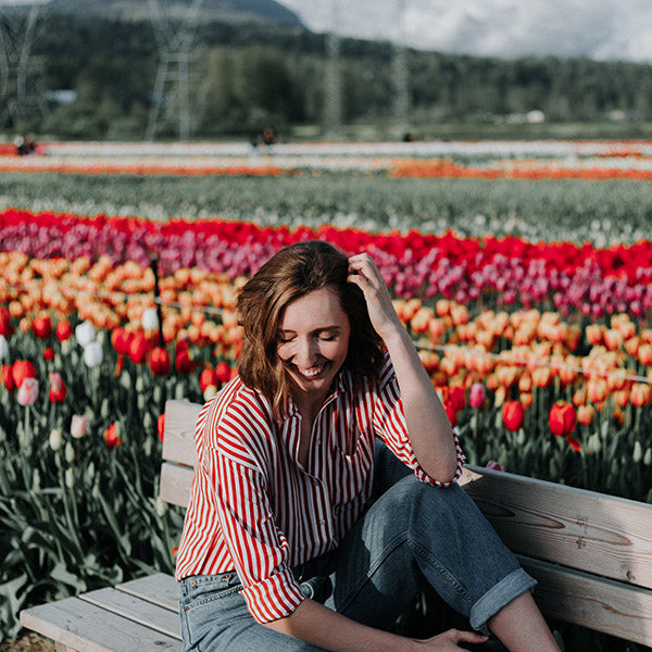 Many colors of Double Late Tulips