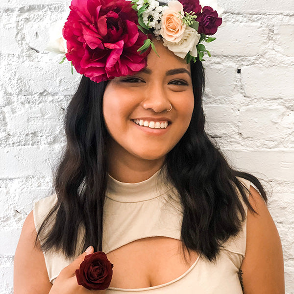 DIY a Flower Crown with Sola Wood Flowers