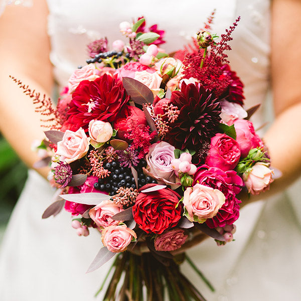 In blooms on your wedding day!